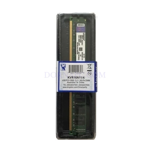 رم کامپیوتر کینگستون 4GB DDR3 1600MHz پک‌دار | Kingston
