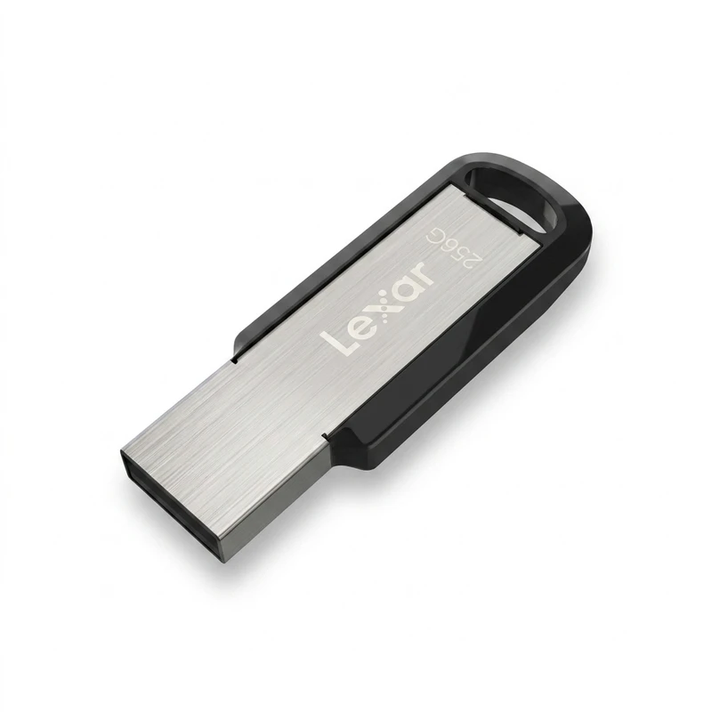فلش مموری 256 گیگابایت لکسار مدل M400 با رابط USB 3.0، بدنه پلاستیک و آلومینیوم مقاوم در برابر اثر انگشت و لک