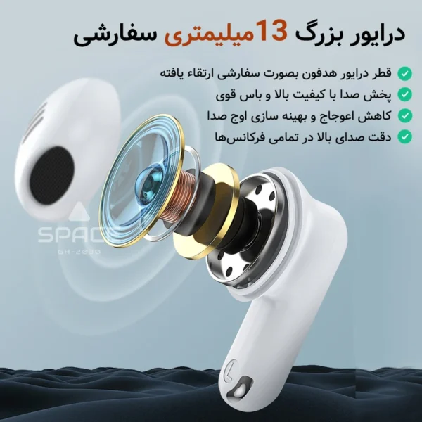 هدفون بلوتوثی مدل SPACE GH-2030