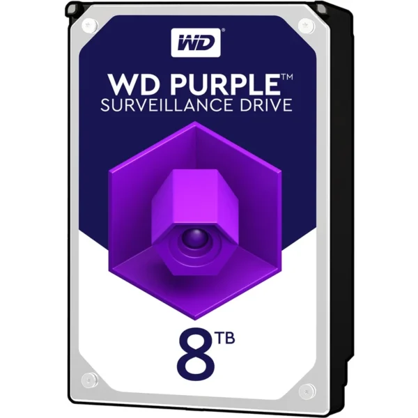 هارد 8 بنفش وسترن دیجیتال مدل Purple WD80PURZ ظرفیت 8 ترابایت