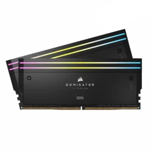 رم دسکتاپ DDR5 دو کاناله 8000 مگاهرتز CL38 کورسیر مدل Dominator Titanium ARGB ظرفیت 48 گیگابایت