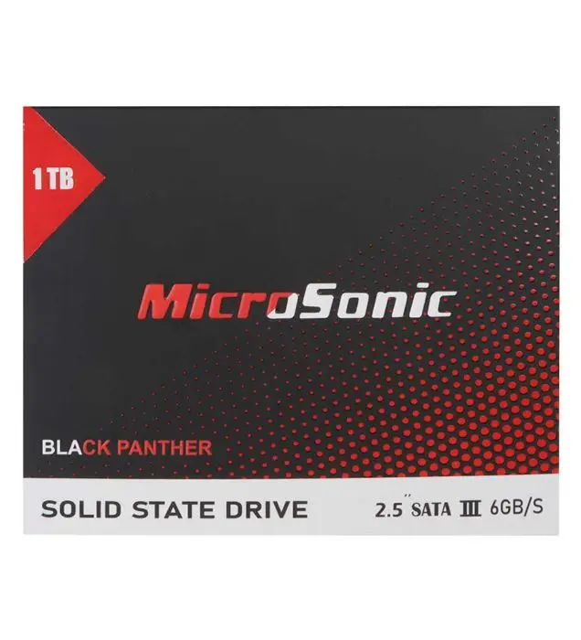 0097989 هارد ssd اینترنال میکروسونیک مدل black panther ظرفیت 1 ترابایت 700