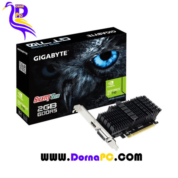 کارت گرافیک گیگابایت مدل (GeForce GT 710 2GB GDDR5 (GV-N710D5SL-2GL Rev 1