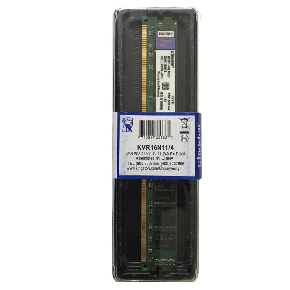 رم کامپیوتر کینگستون مدل KINGSTON 1600 4GB DDR3 پک دار
