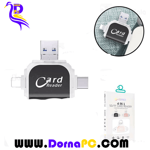 Buy Price Coteetci 4 in 1 83014 OTG card reader 00 1
