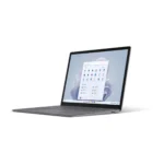 Microsoft surface laptop 5 silver alcantra right side