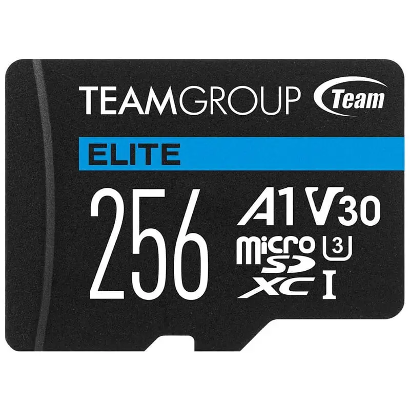 TeamGroup Elite A1 V30 U3 C10 100MBs 256GB Memory SD Card With Adapter 2