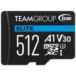 TeamGroup Elite A1 V30 U3 C10 100MBs 512GB Memory SD Card With Adapter 7