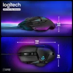ماوس مخصوص بازی لاجیتک مدل G502 Hero Logitech G502 Gaming Mouse