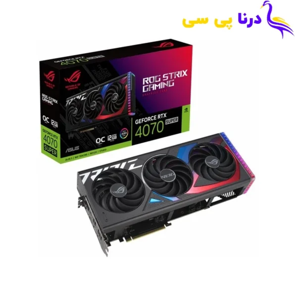 کارت گرافیک ایسوس مدل ROG Strix GeForce RTX4070 SUPER 12GB GDDR6X OC Edition حافظه 12 گیگابایت