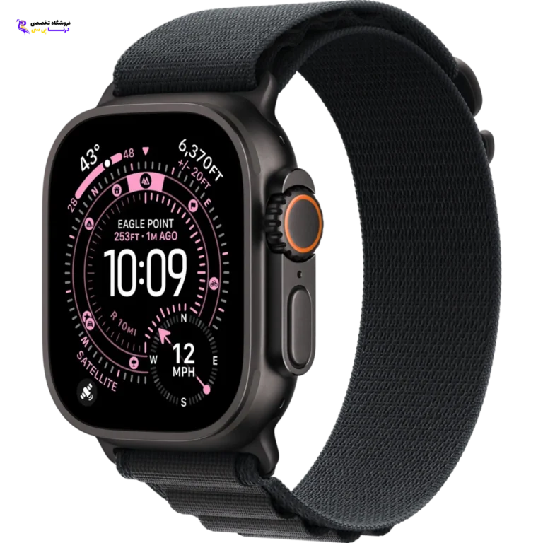 Apple Watch Ultra 3 Titanium Black Case with Black Alpine Loop Band