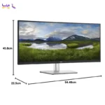 مانیتور استوک Dell P3421W سایز 34 اینچ 4K IPS پنل خمیده Curved - Image 4