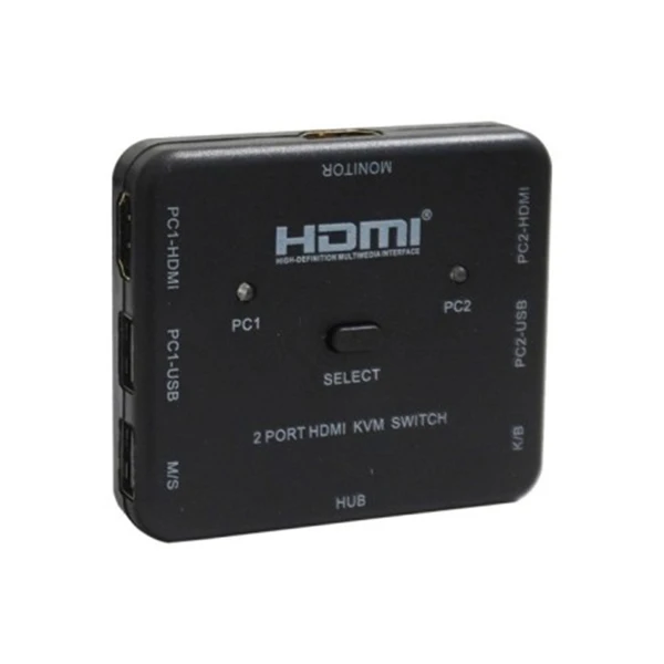 دستگاه کی وی ام وی نت مدل V-NET V-SWKHM4K2 4K 2PORT HDMI KVM