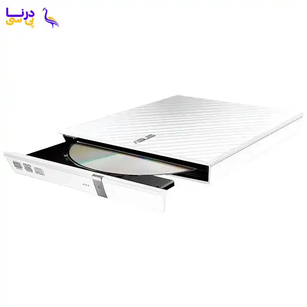 دی وی دی رایتر اکسترنال ایسوس مدل ASUS 08D2S-U LITE سفید گارانتی الماس