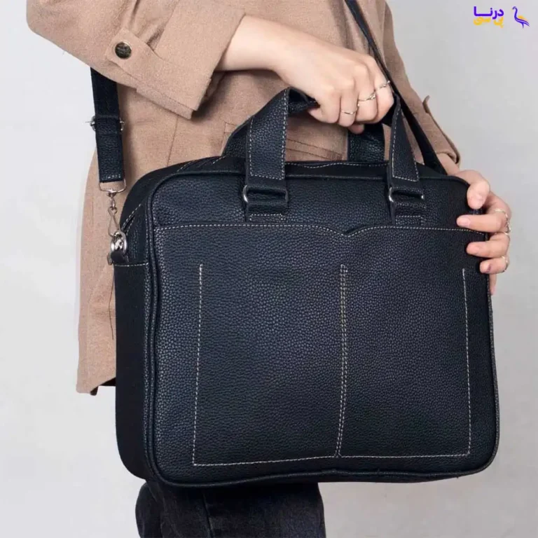 کیف اداری چرمی مدل STAR BS1190 مشکی