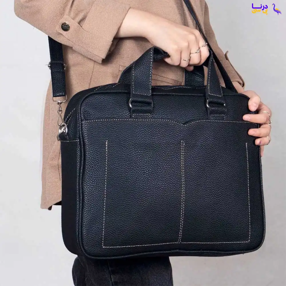 کیف اداری چرمی مدل STAR BS1190 مشکی