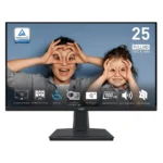 مانیتور 24.5 اینچ ام اس آی مدل PRO MP251، رزولوشن Full HD، نرخ بروزرسانی 100 هرتز، پنل IPS، دارای اسپیکر داخلی، دارای درگاه‌ ارتباطی HDMI 1.4 ،D-Sub و جک 3.5 میلی‌متری صدا
