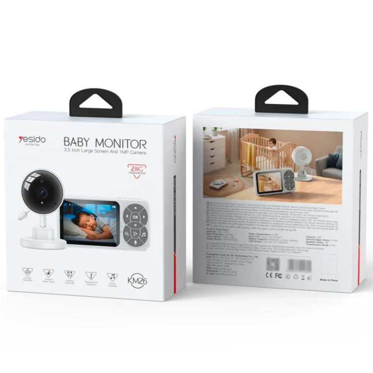 دوربین و مانیتور کنترل کودک یسیدو مدل YESIDO KM26 BABY MONITOR5