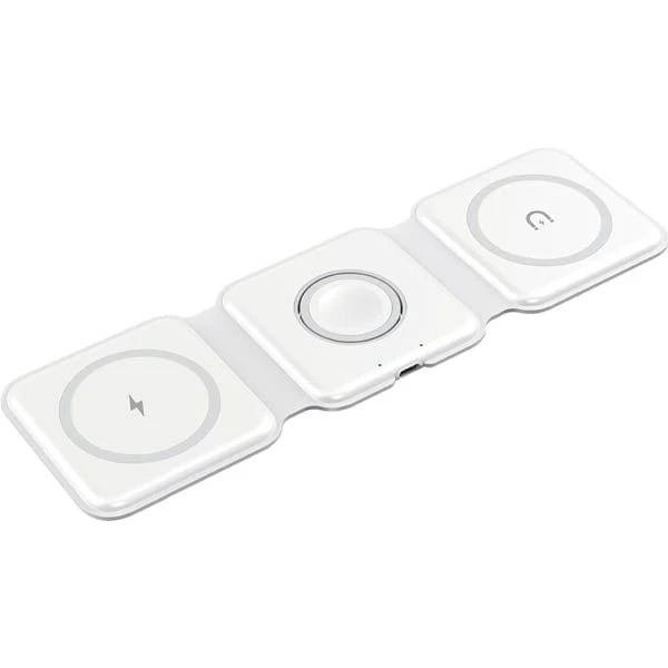 شارژر بی سیم قابل حمل هویت مدل HAVIT W3105 3 IN 1 مشکی