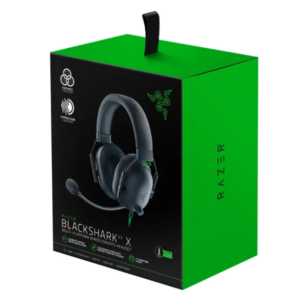 هدست سیم دار گیمینگ ریزر مدل RAZER BLACKSHARK V2 X مشکی ویژگی های فن