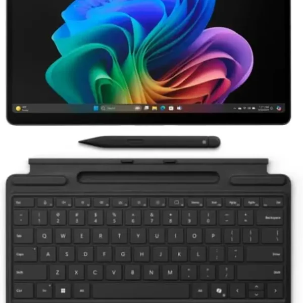 بسته نرم افزاری Microsoft Surface Pro 11 ، رایانه لوحی 2 در 1 با صفحه کلید و قلم باریک