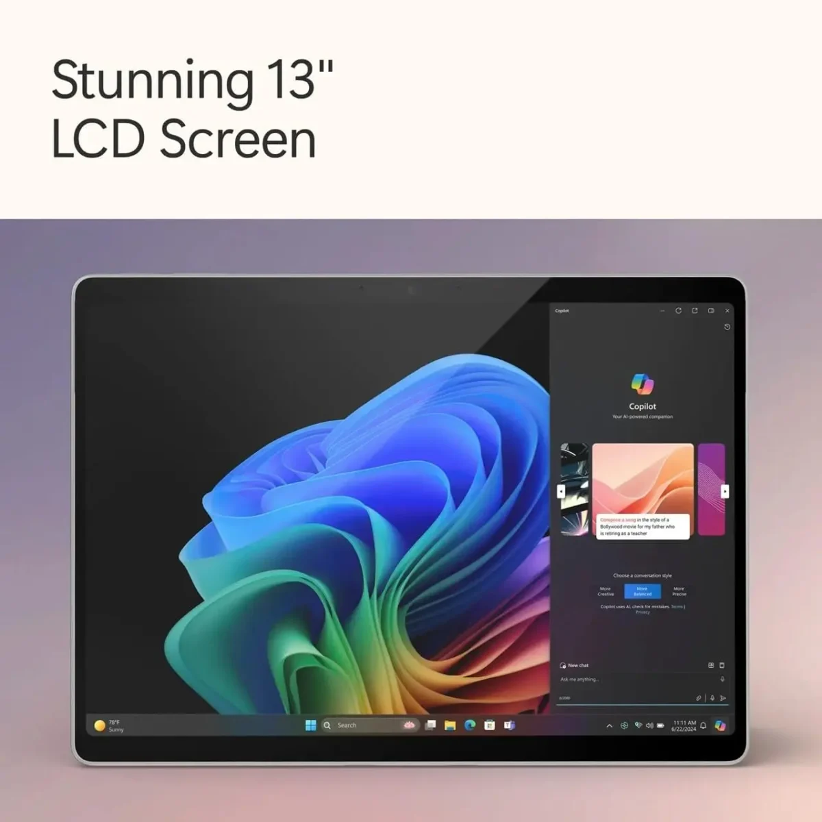 Microsoft Surface Pro 11 Bundle, 2-in-1 Tablet with Pro Keyboard and Slim Pen, Copilot+ PC, 13" Touchscreen OLED D - Image 3
