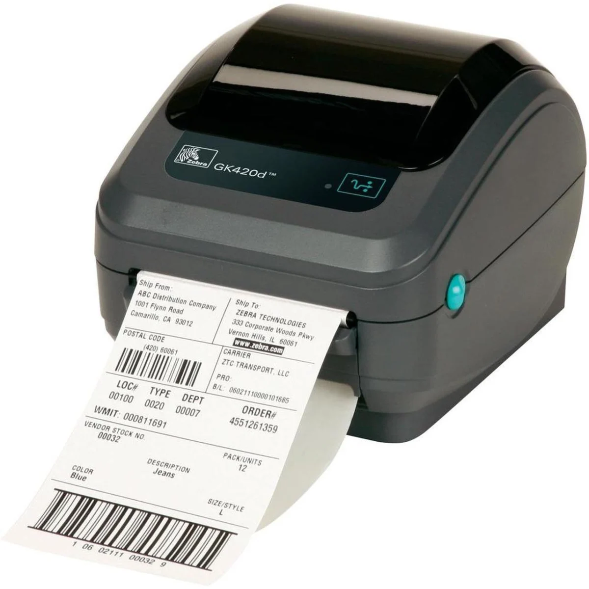 لیبل پرینتر زبرا ZEBRA GK420T استوک