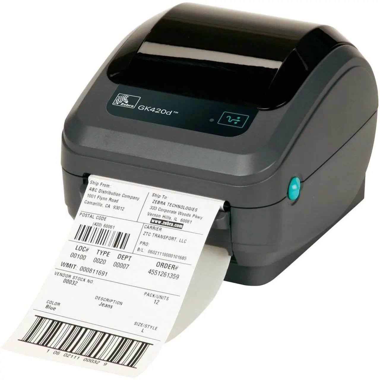 لیبل پرینتر زبرا ZEBRA GK420T استوک