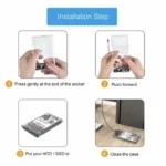 باکس هارد 2.5 اینچی شفاف دی نت ( D-NET ) مدل USB3.0