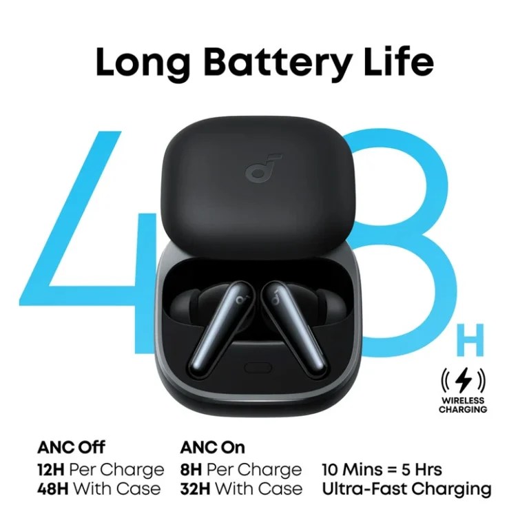 هدفون بلوتوثی انکر مدل Soundcore Liberty 5 با نویز کنسلینگ فعال (ANC)،