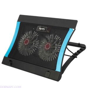 فن خنک کننده لپ تاپ تسکو مدل TSCO TCLP 3101 | کول پد دو فن با LED مناسب لپ تاپ 10 تا 15.6 اینچ