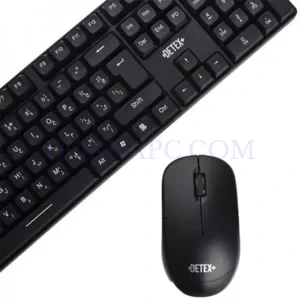 کیبورد و ماوس بیسیم دتکس پلاس DETEX+ DK 705 | فارسی، مینی و برد ۱۰ متر
