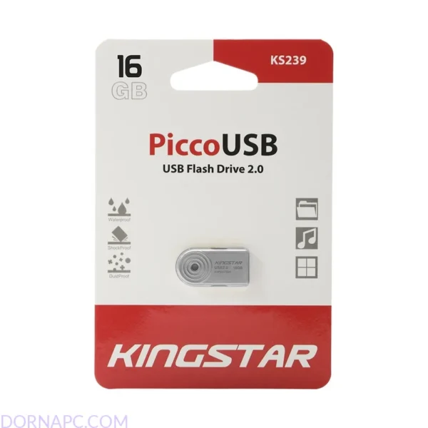 فلش مموری کینگ استار مدل KINGSTAR KS239 Silver ظرفیت 16 گیگابایت
