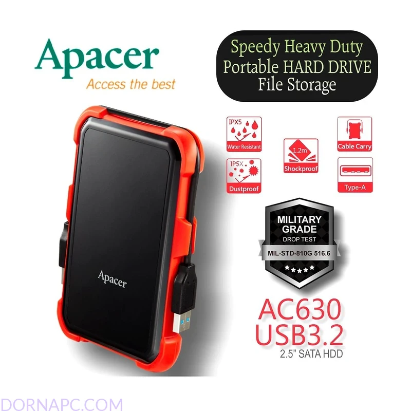 هارد اکسترنال اپیسر مدل Apacer AC630 2TB