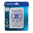 هارد اکسترنال ورباتیم مدل VERBATIM EXT GO 2TB نقره ای
