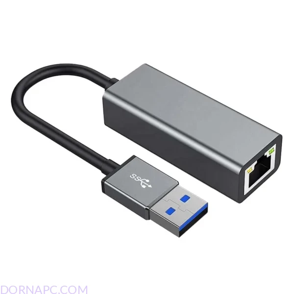 کارت شبکه USB 3.0 به LAN کی نت KNET K-COAM30LAN | مبدل USB به RJ45 گیگابیتی