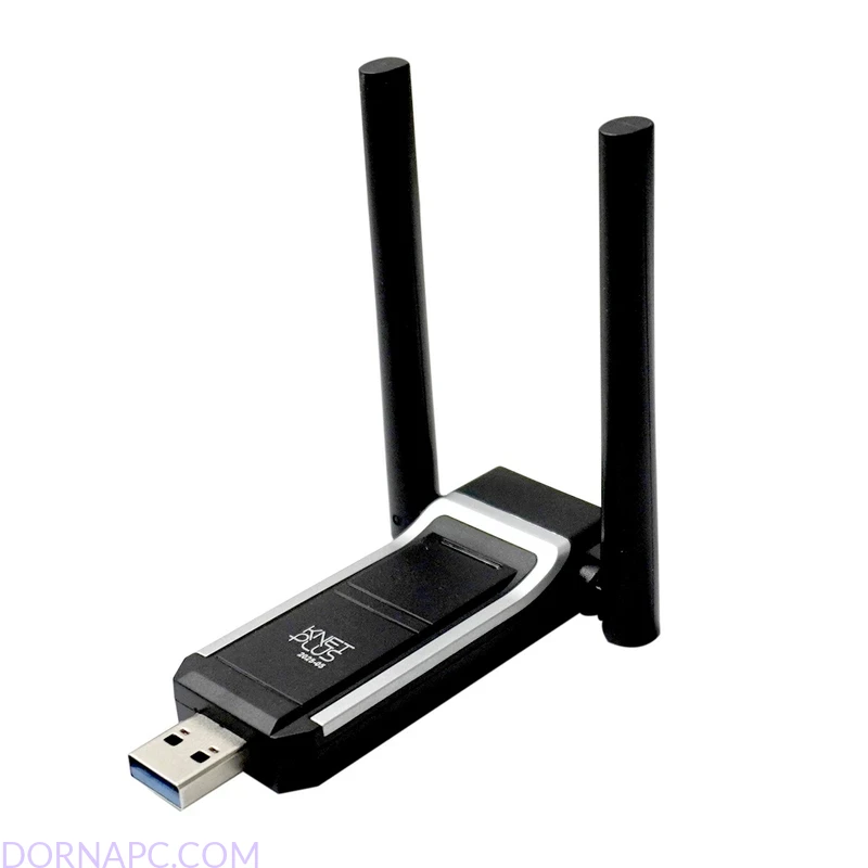 توضیحات کوتاه کارت شبکه بی سیم KNET Plus KP-W1804 یک دانگل USB 3.0 قدرتمند با فناوری Wi-Fi 6 و سرعت انتقال اطلاعات تا 1800 مگابیت بر ثانیه است. این محصول با دو آنتن خارجی، پشتیبانی از فرکانس‌های 2.4 و 5 گیگاهرتز، برد مناسب تا 50 متر و سازگاری با ویندوز، مک و لینوکس، گزینه‌ای ایده‌آل برای ارتقای شبکه لپ‌تاپ و کامپیوترهای رومیزی محسوب می‌شود.