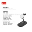 شارژر بی‌سیم پرووان مدل ProOne PWL810 مشکی | شارژر 3 کاره موبایل، ایرپاد و اپل واچ - Image 5